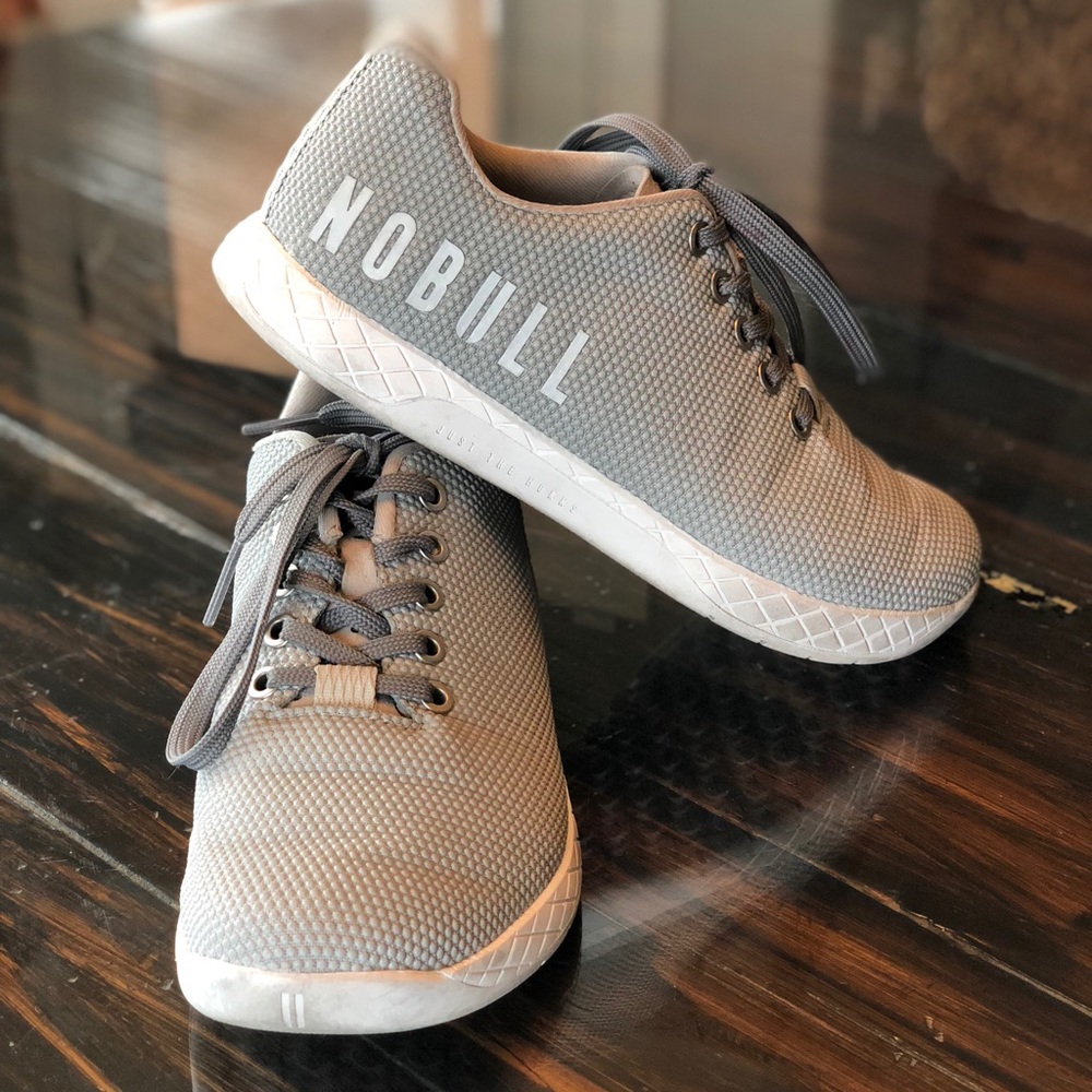 NOBULL Arctic Grey Trainers - Sz 7.5 Women’s
